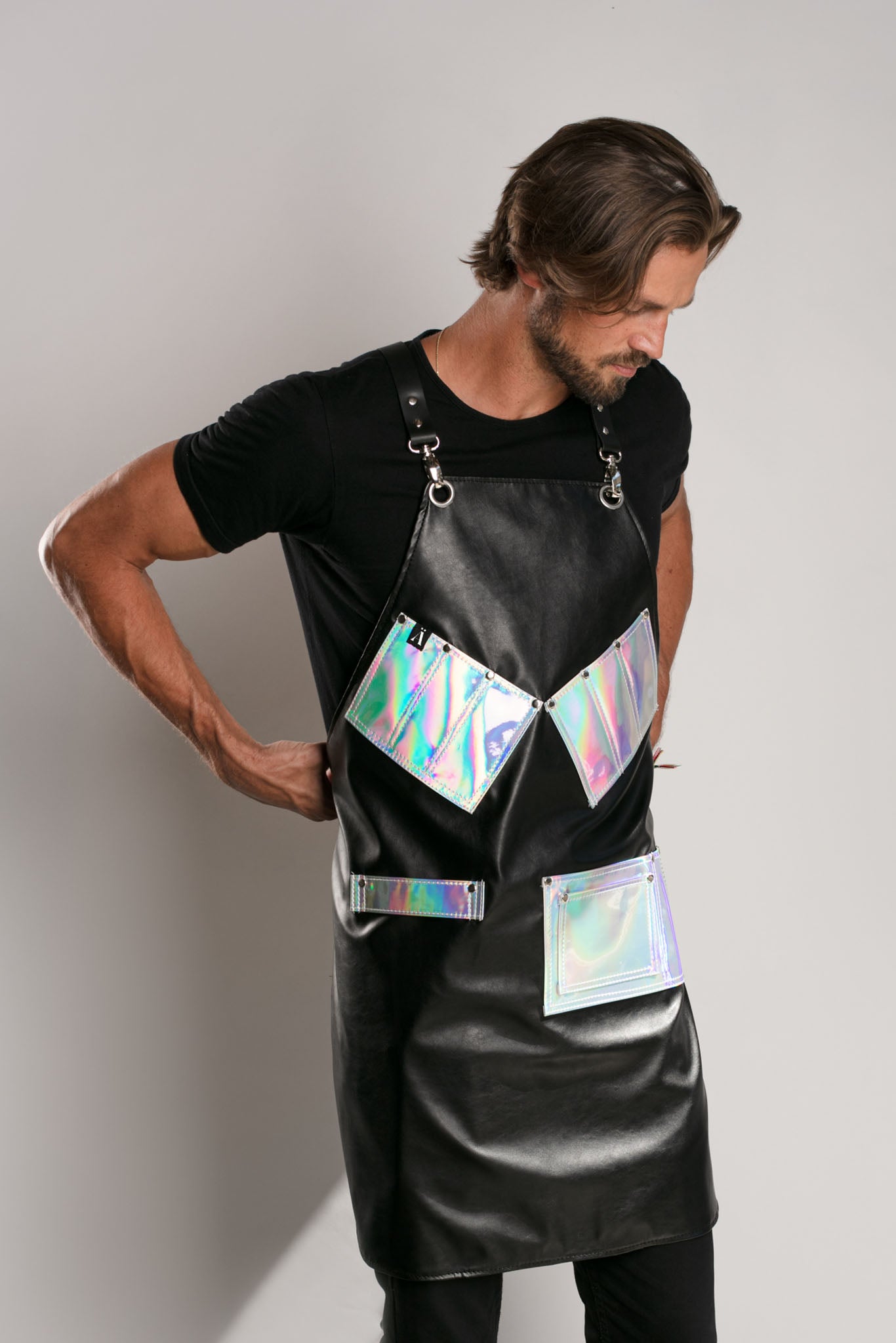 Vinyl & Holographic Stylist Apron