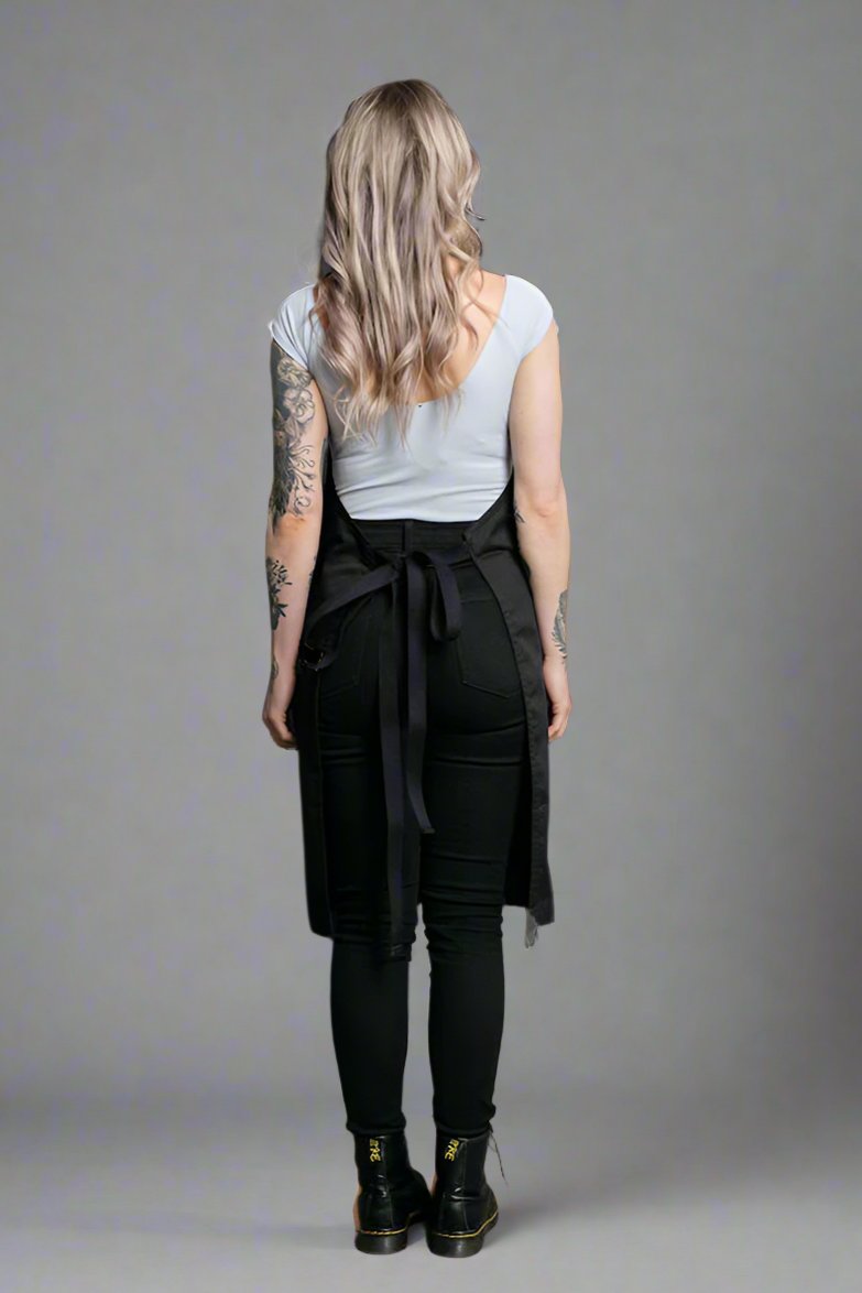 Infinite Black™ Bleach-Proof Black Denim - Gold Label Stylist Apron