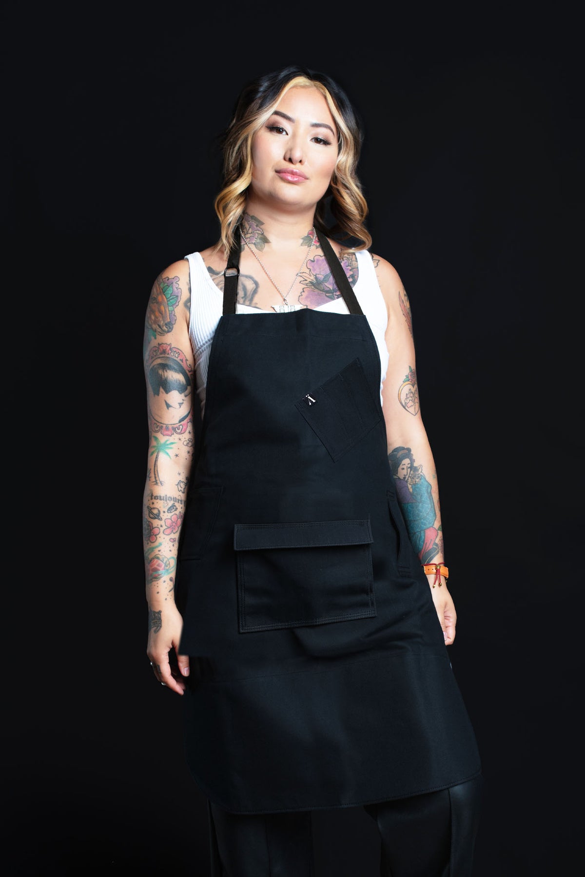 Infinite Black™ Bleach-Proof Black Denim - Gold Label Stylist Apron