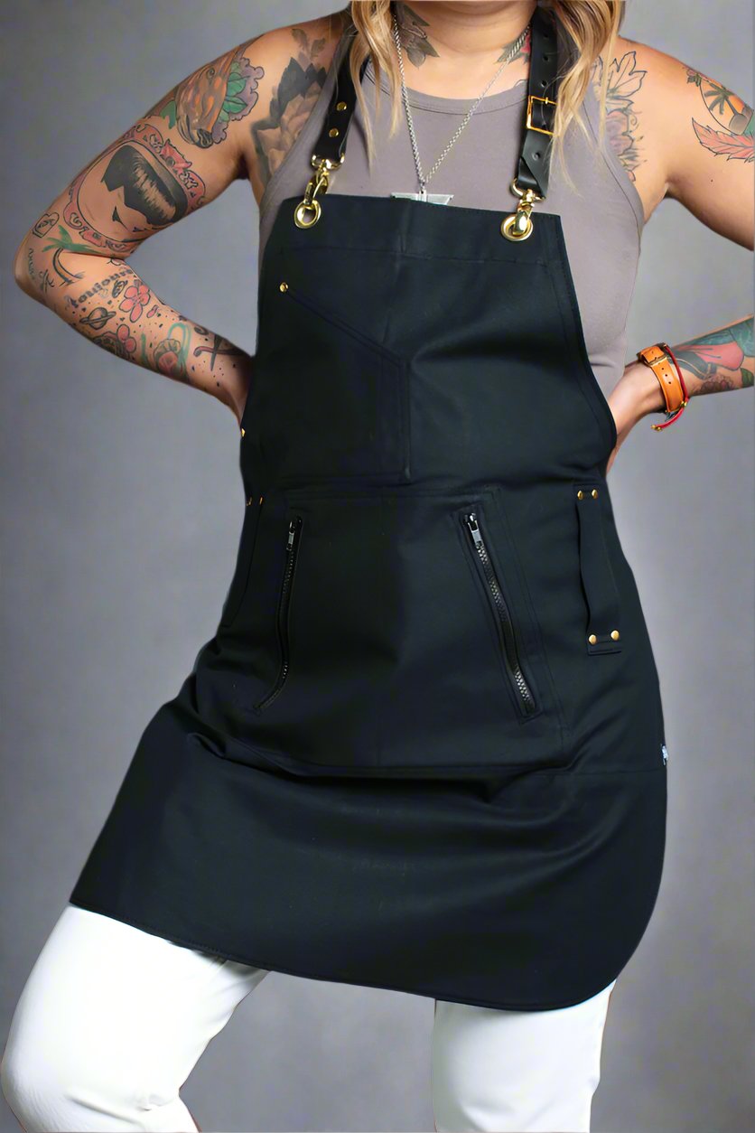 Infinite Black™ BLEACH-PROOF BLACK DENIM STYLIST APRON