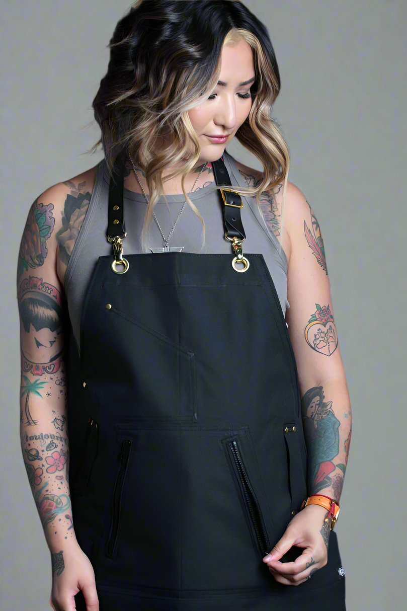 Infinite Black™ BLEACH-PROOF BLACK DENIM STYLIST APRON
