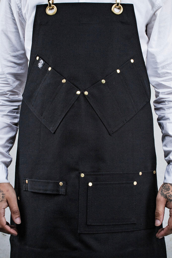 BARBER & STYLIST APRON - Brown or Black Canvas