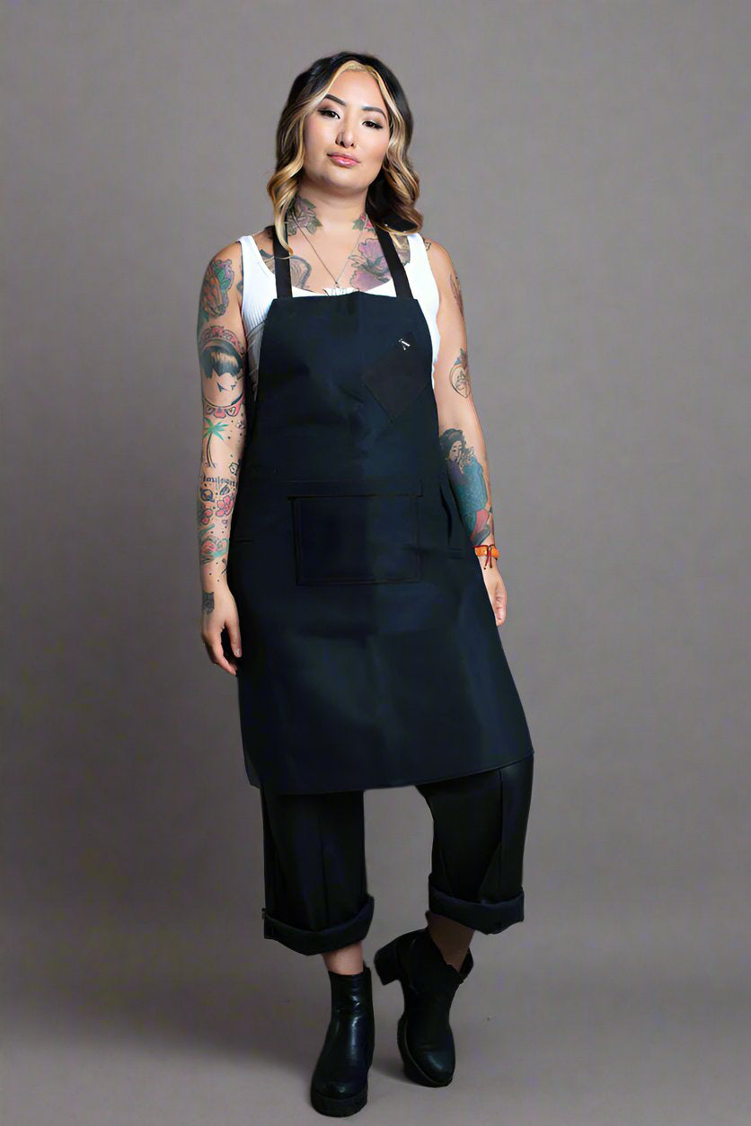 Infinite Black™ Bleach-Proof Black Denim - Gold Label Stylist Apron