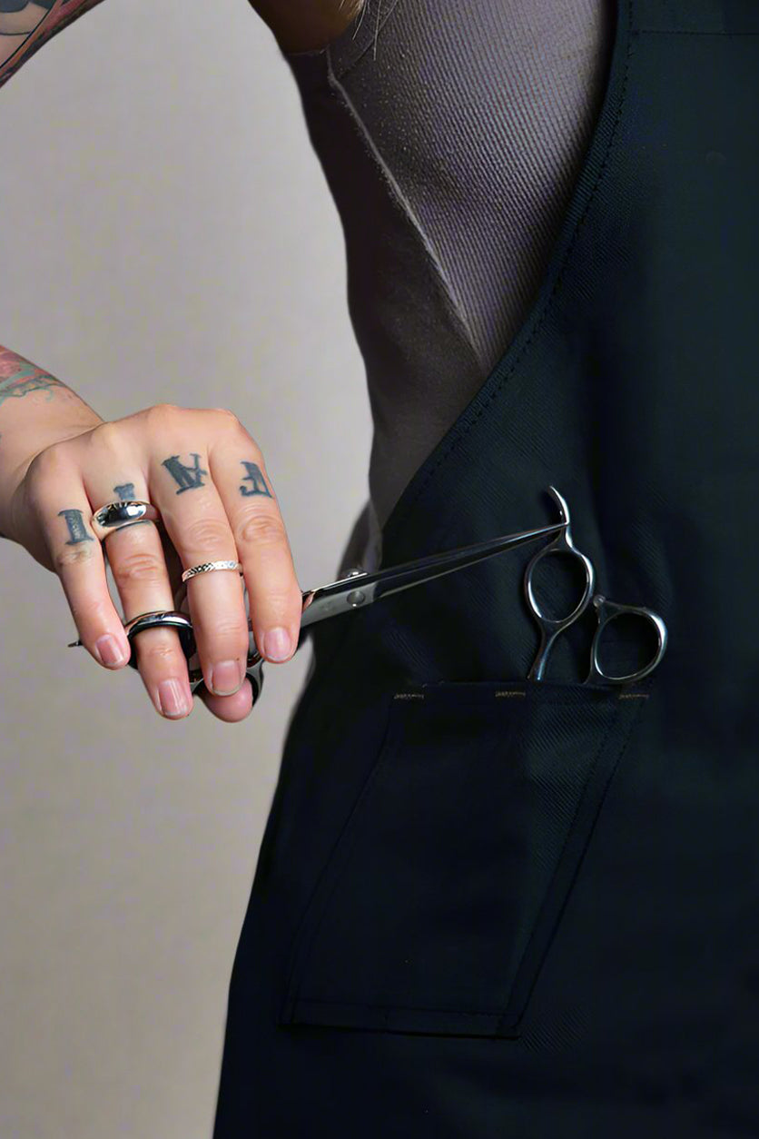 Infinite Black™ Bleach-Proof Black Denim - Gold Label Stylist Apron