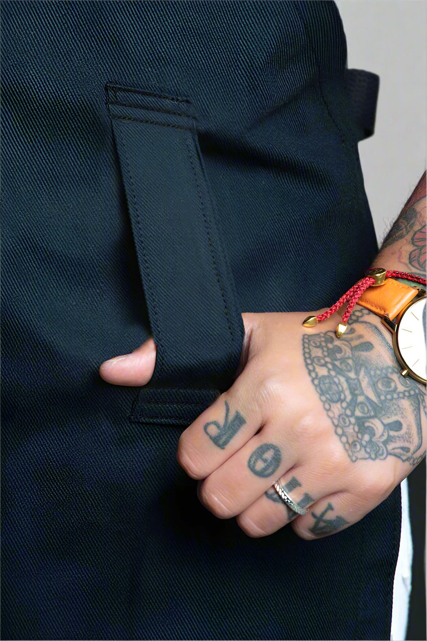 Infinite Black™ Bleach-Proof Black Denim - Gold Label Stylist Apron