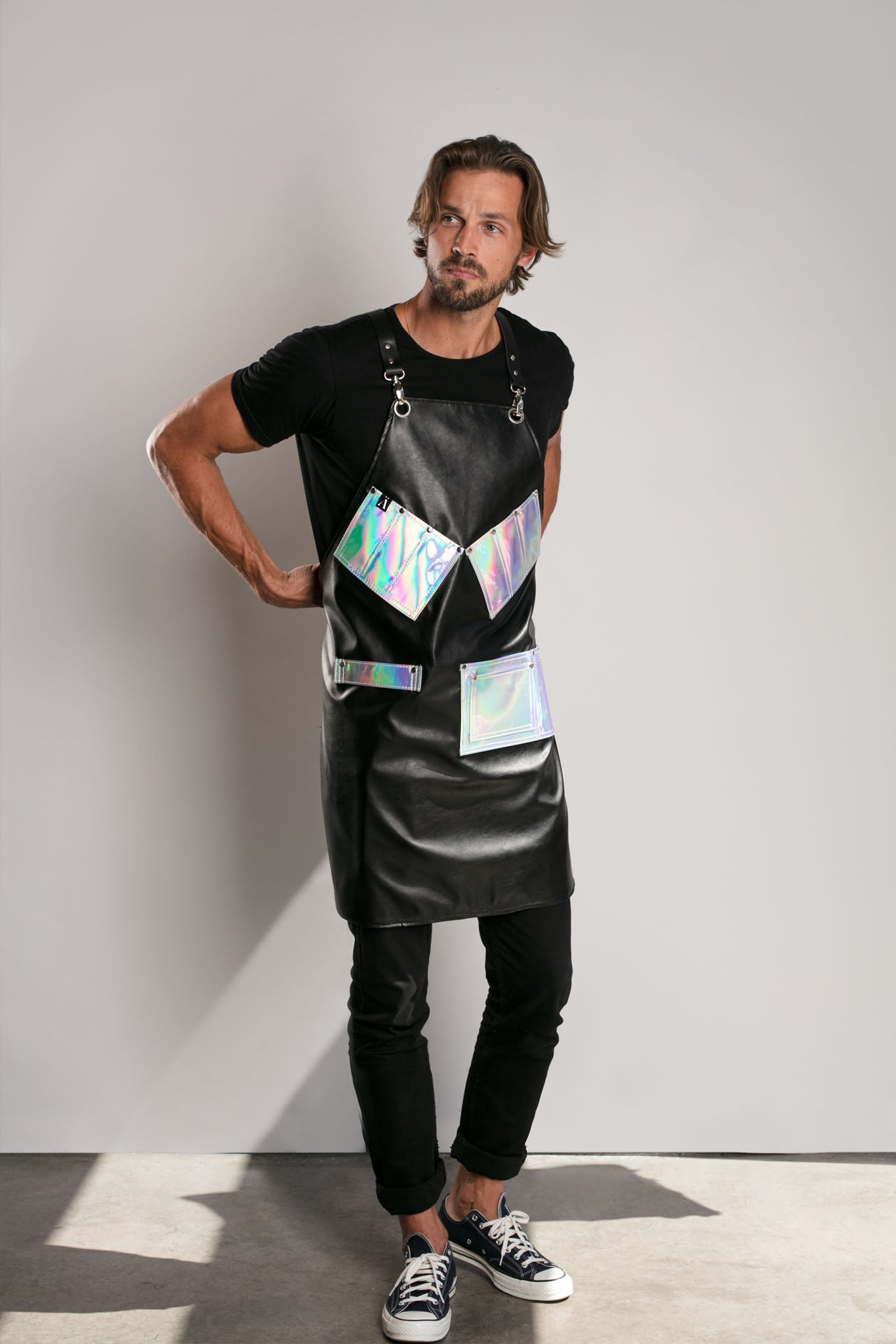 Vinyl & Holographic Stylist Apron