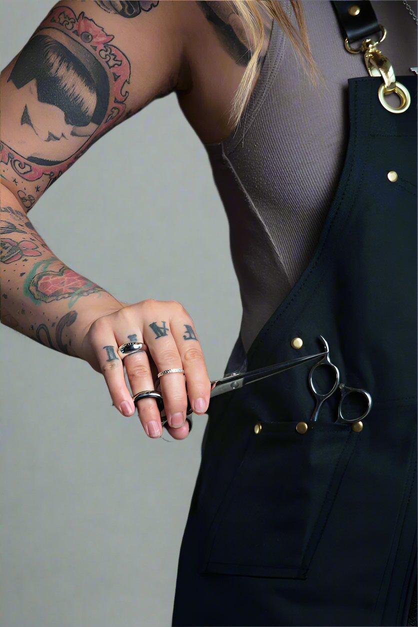 Infinite Black™ BLEACH-PROOF BLACK DENIM STYLIST APRON