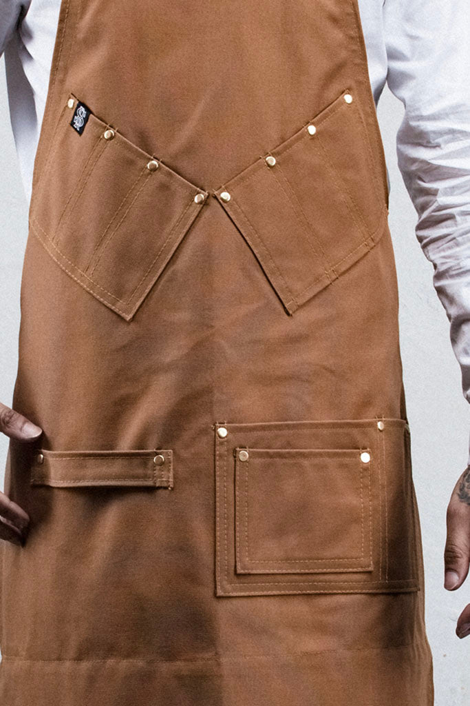 BARBER & STYLIST APRON - Brown or Black Canvas