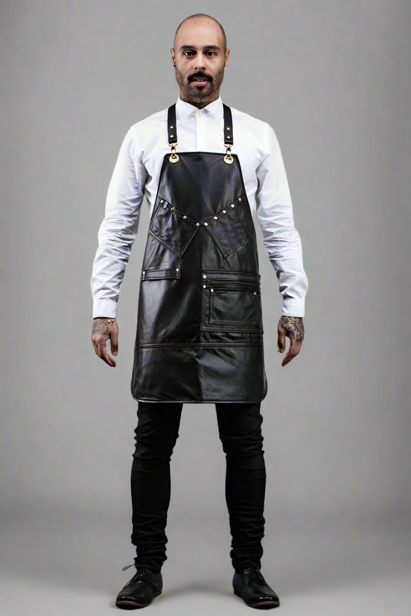 Leather Barber & Stylist Apron
