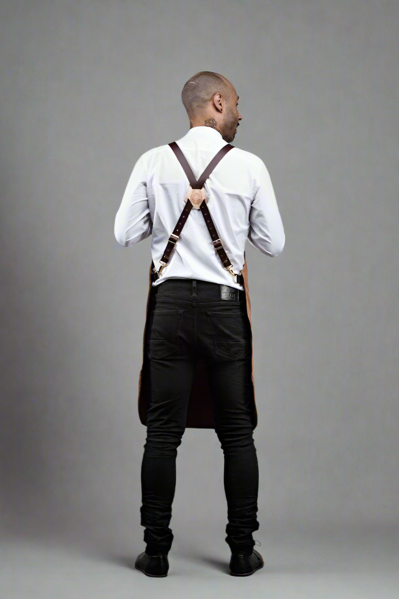 BARBER & STYLIST APRON - Brown or Black Canvas